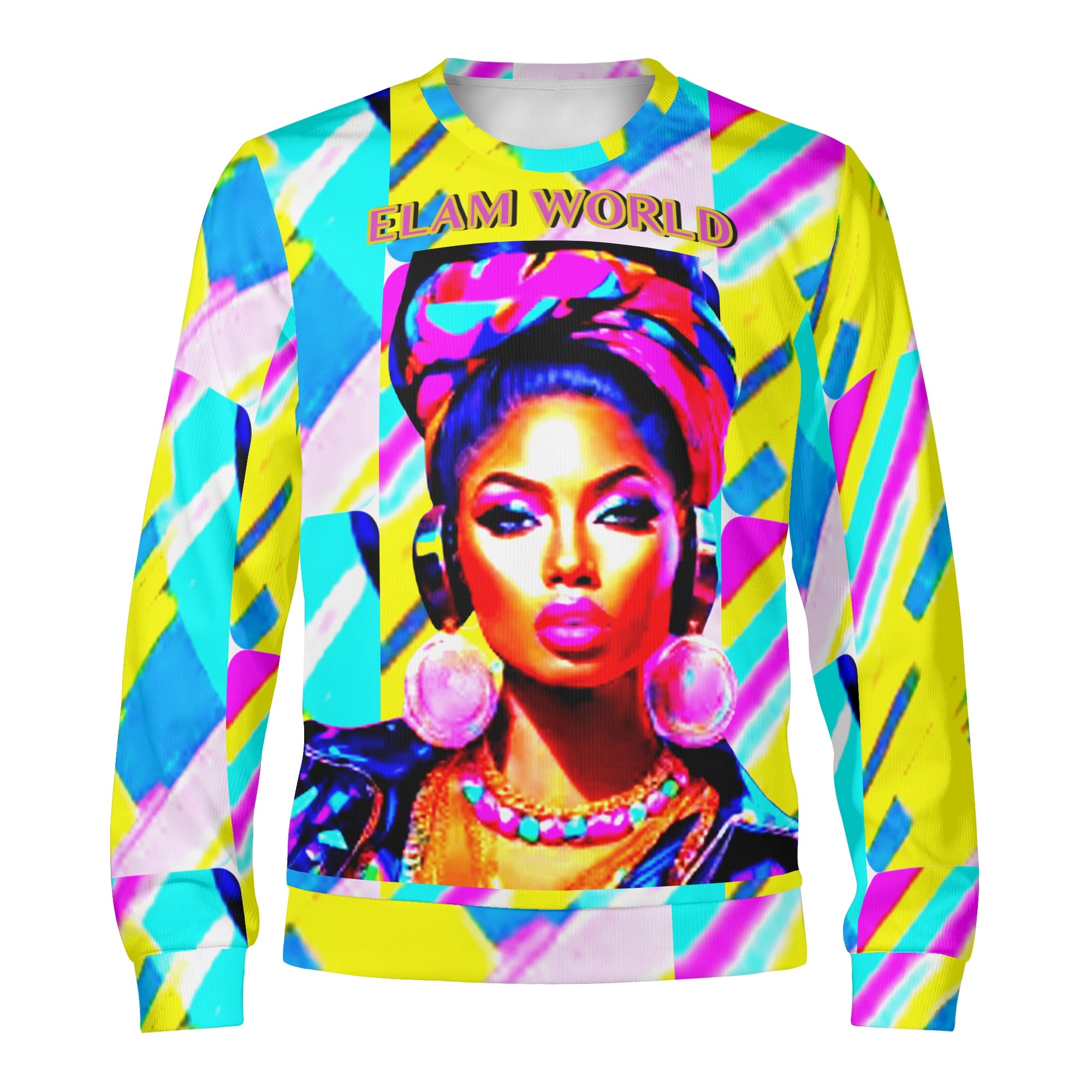 ElAM by ZONE6iX DISTRIBUTIONS LLC SWEATER Unisex Custom Winter Crewneck Pullover Sweatshirt