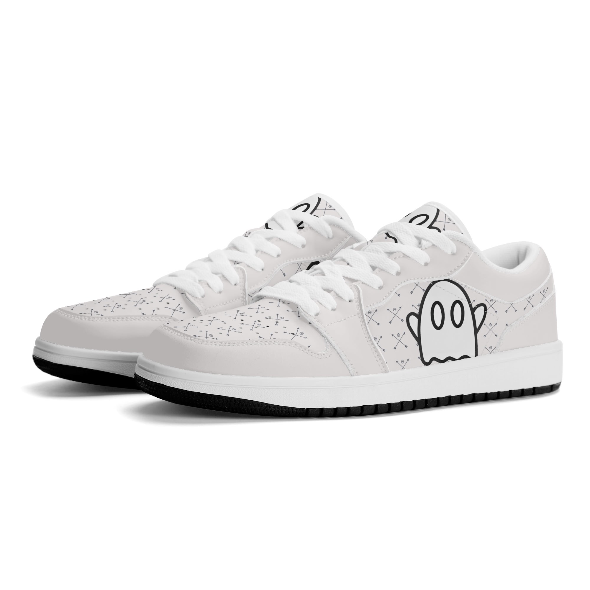ZONE6IX DISTRIBUTIONS GHOST WHITES Low Top Sneakers
